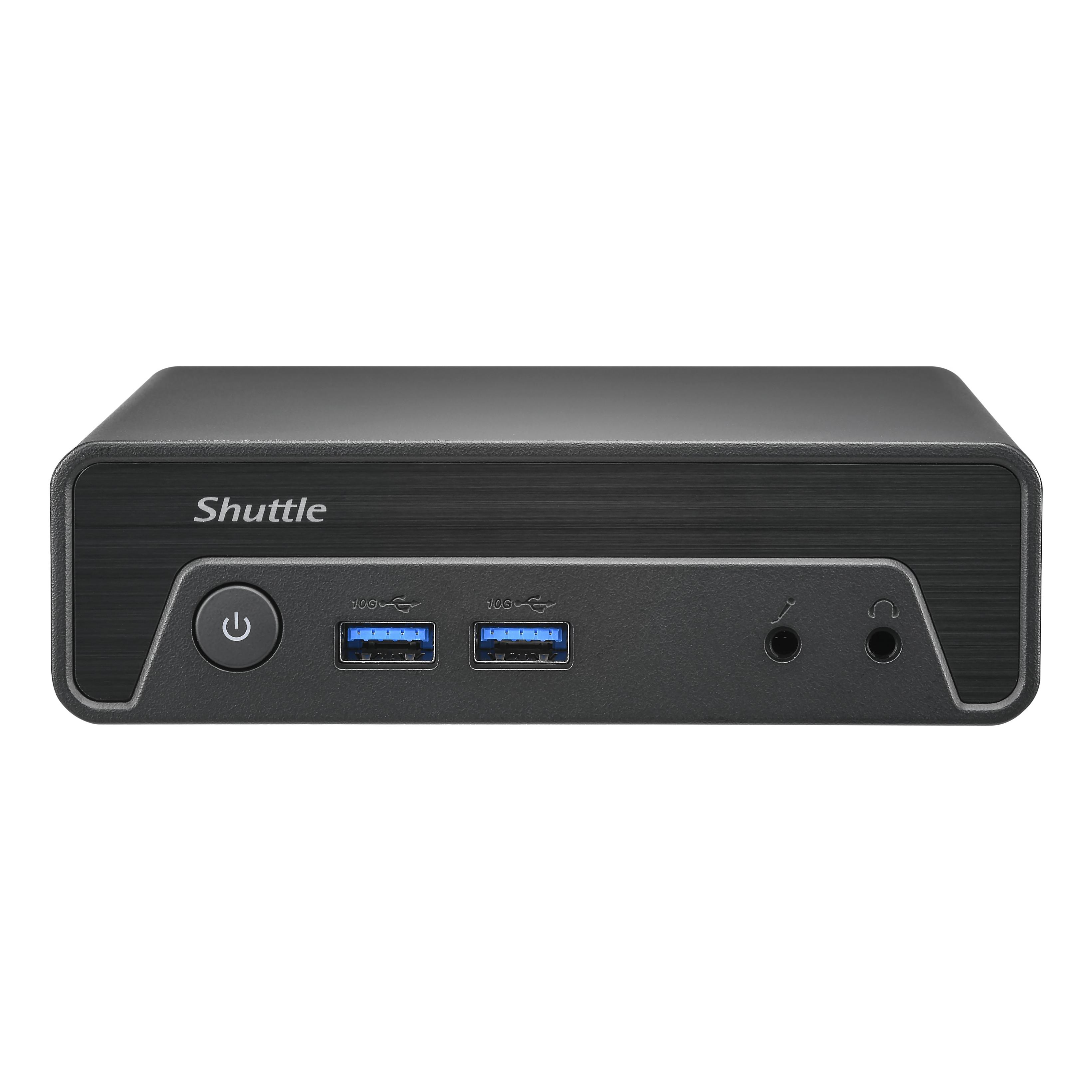Shuttle Nano PC NE10N 0,6 l tamaño PC Negro N100 Intel® SoC