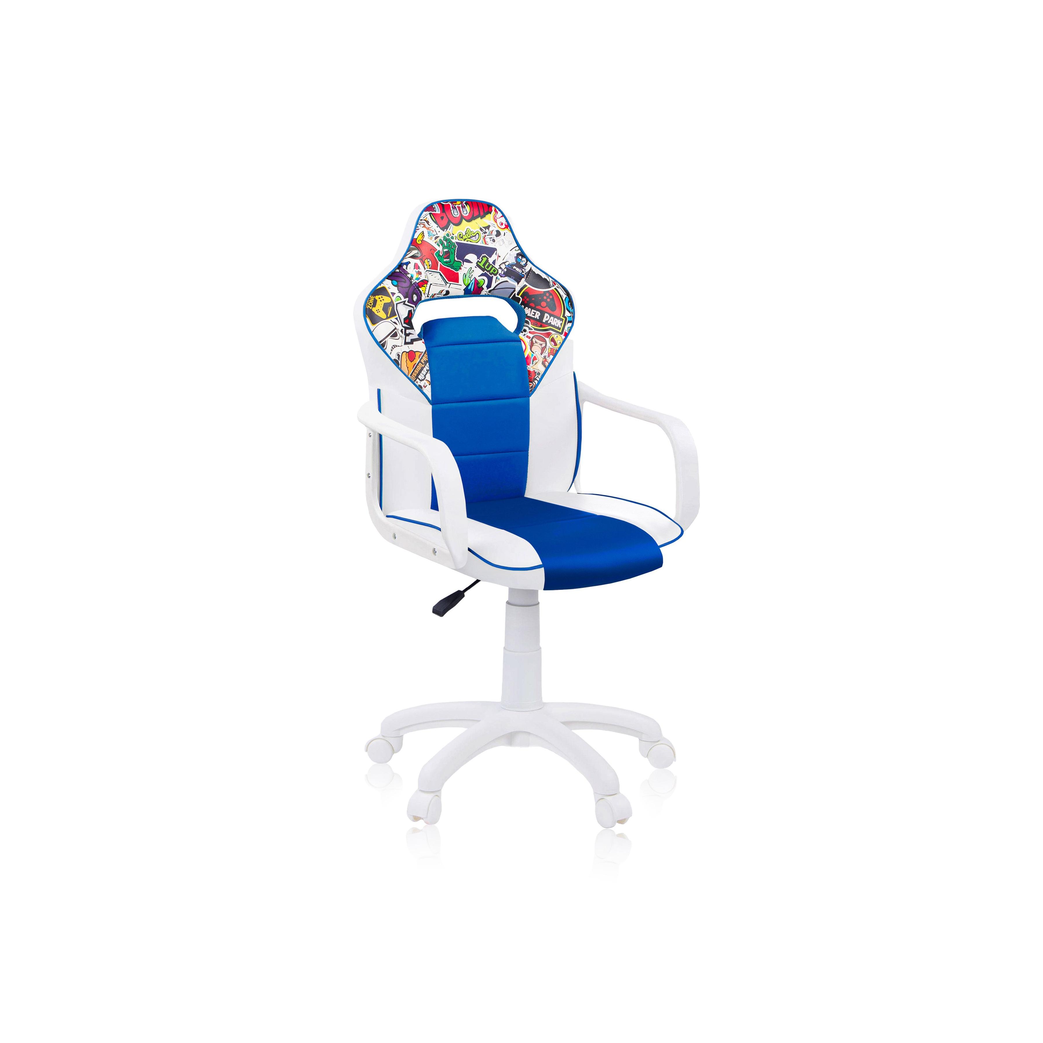 duehome - Silla gaming con ruedas y reposabrazos 98-109,5 cm DRW