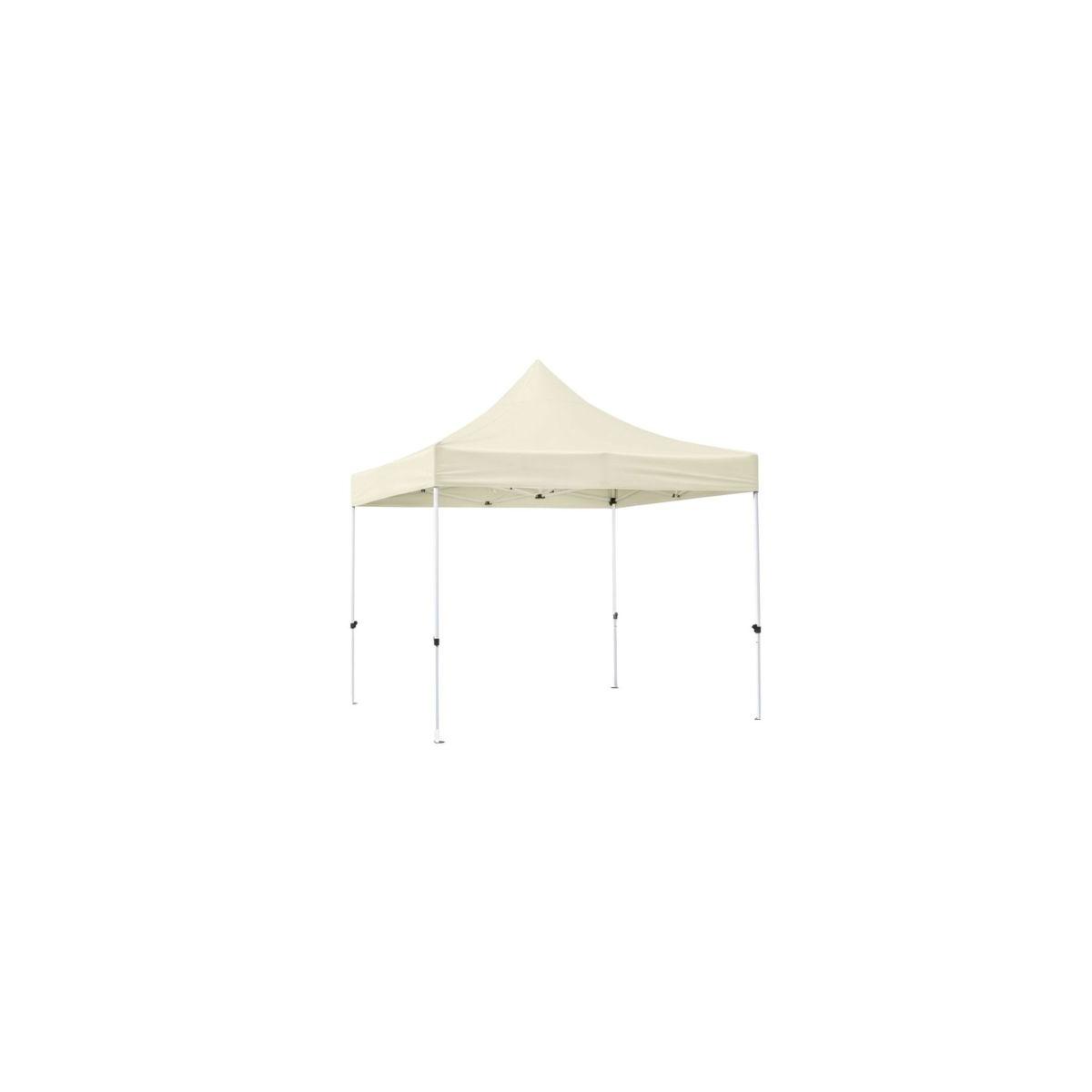 Carpa Plegable 3x3 Master Plus - Crema - Impermeable - Cenador ideal para Camping, Eventos, Playa, Jardín