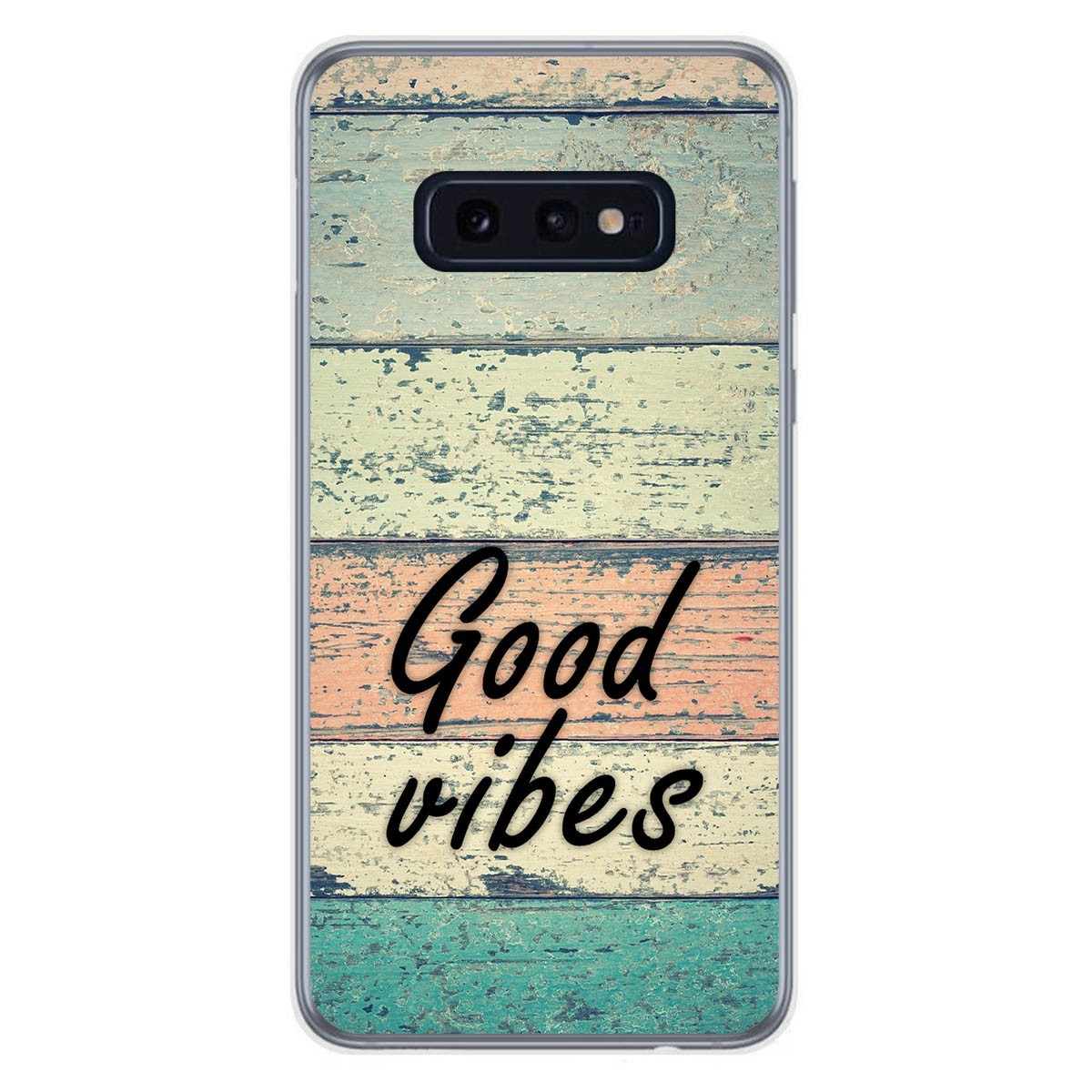 Tumundosmartphone Funda Gel Tpu para Samsung Galaxy S10e diseño Madera 01 Dibujos