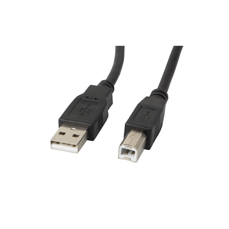 Lanberg - CA-USBA-10CC-0030-BK cable USB USB 2.0 3 m USB B Negro CA-USBA-10CC-0030-BK