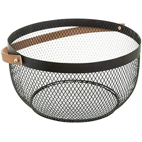5 FIVE Cesta de Malla Retro Diam.29cm Colección 'noir Kitchen' Utensilios de Cocina