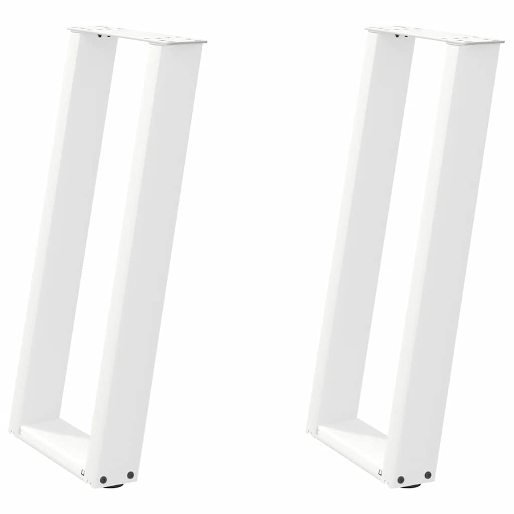 vidaXL Patas para consola en forma de U (2 unidades) 28 x (72-73) cm, acero