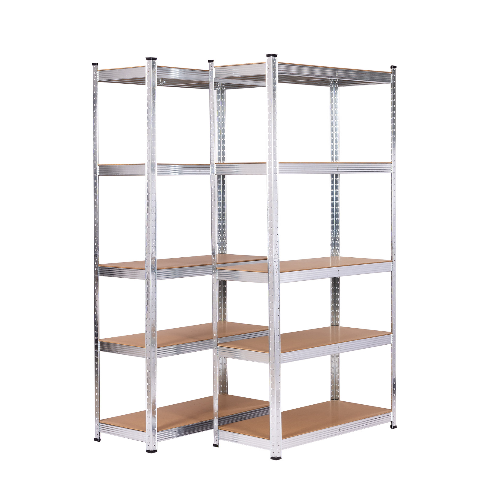 Catterhouse Pack 2 Estanterías Metálicas en Kit Catter House Max Pro 90x40x180 Cm con 5 Baldas Ajustables Soportan Hasta 875 Kg - Versatilidad y Resistencia