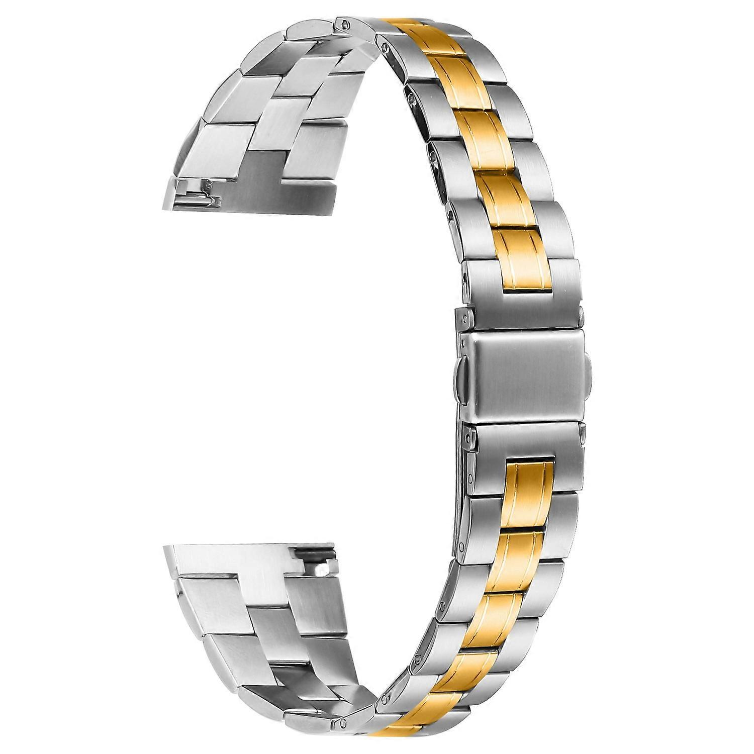 Correa de acero inoxidable de tres cuentas para reloj inteligente TicWatch GTX, tipo B