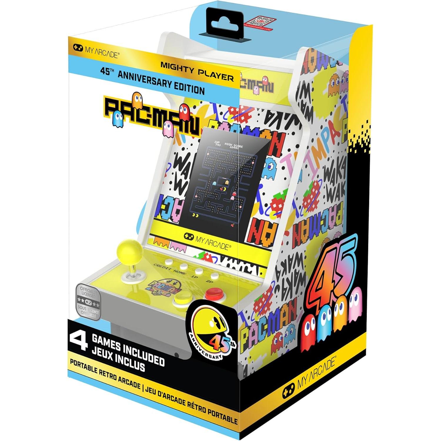 Mighty Player Pac-Man 45Th Anniversary Portable Retro Arcade