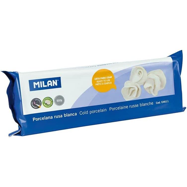 Milan Porcelana Rusa Blanca 500gr - Pasta para Modelar de Alta Definición