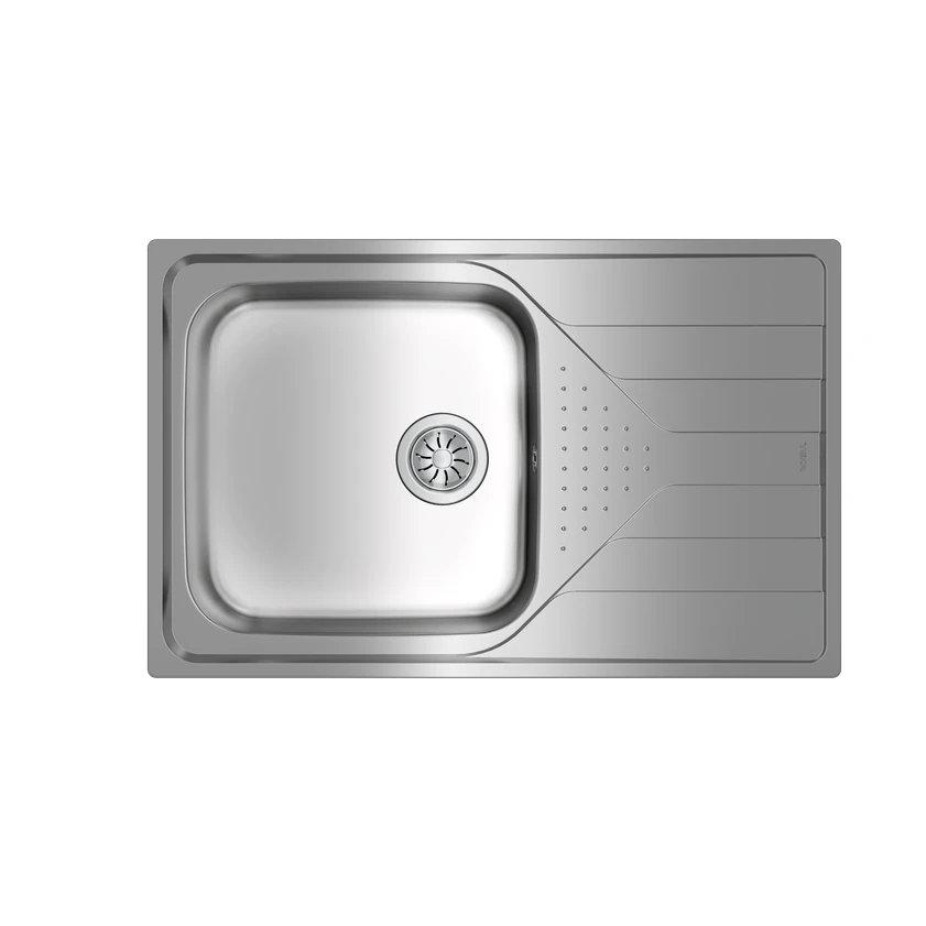 Fregadero Empotre Acero inoxidable Oblong 1 Senos TEKA 50 T XP 1C 1E MAX D  | UNIVERSE, Inox, 50cm, x 79cm, ( 50cm )