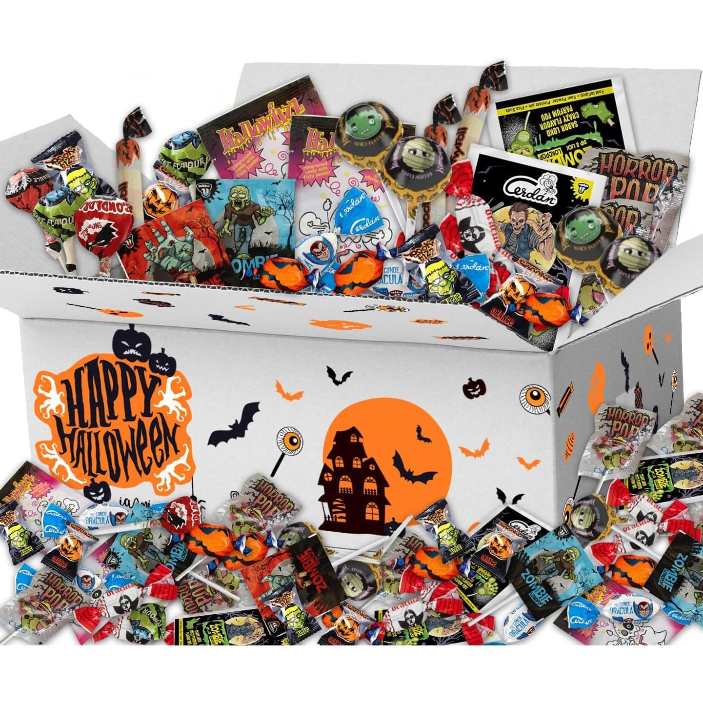 Chuches y Caramelos Halloween SURTIDOS - 1 Kg de Chuches Halloween - Edicion 2025 - Chuches Decoradas para Halloween - EXCLUSIVO MIRAVIA / ALIEXPRESS
