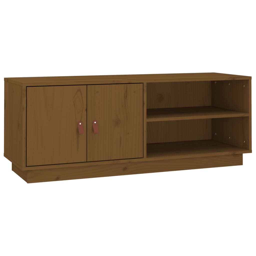 Vidaxl Mueble de TV de Madera Maciza de Pino 105x34x40 Cm