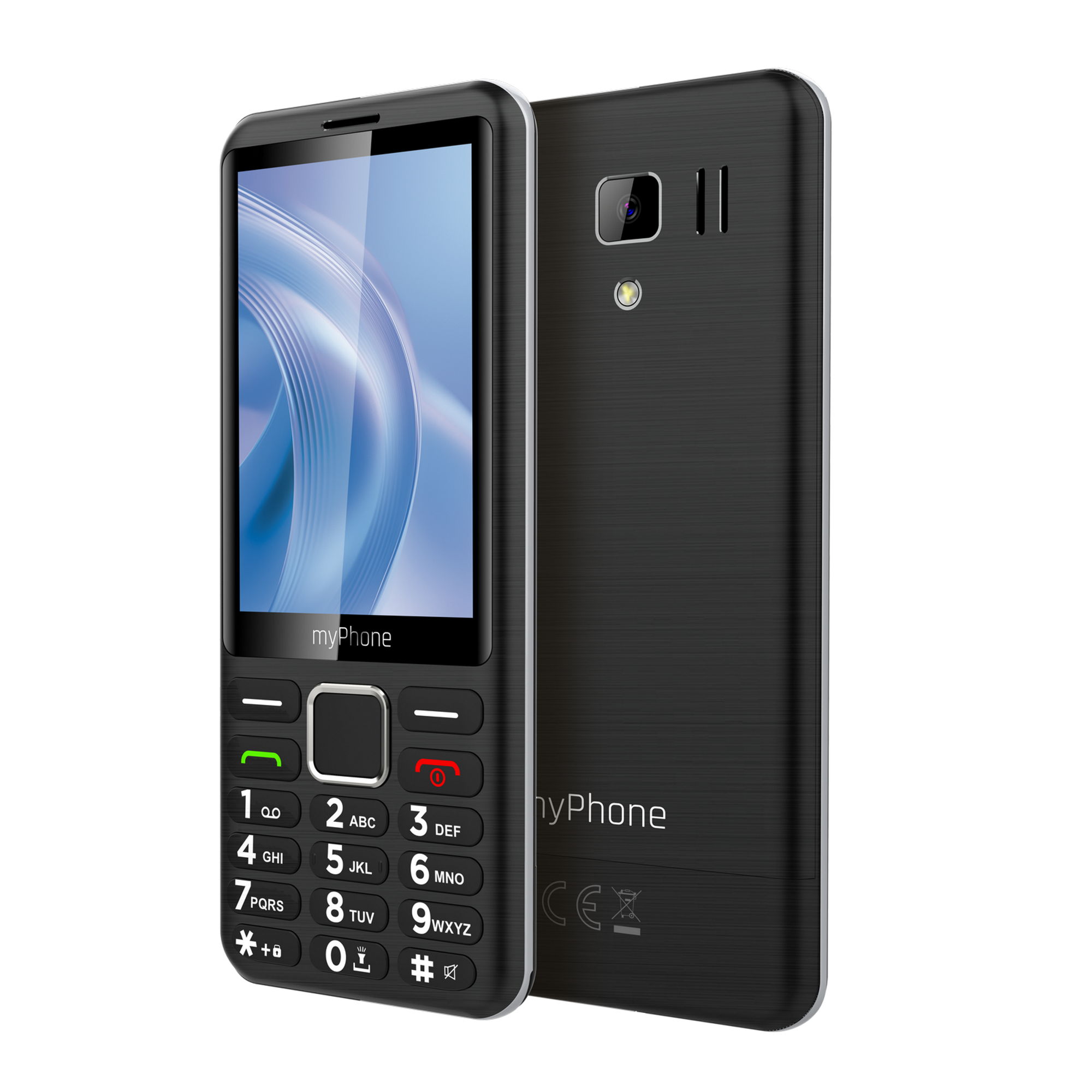 myPhone 3510 LTE teléfono móvil para Mayores sin Contrato, móvil 4G con Teclas y Pantalla 3,5", Dual SIM, batería de Larga duración