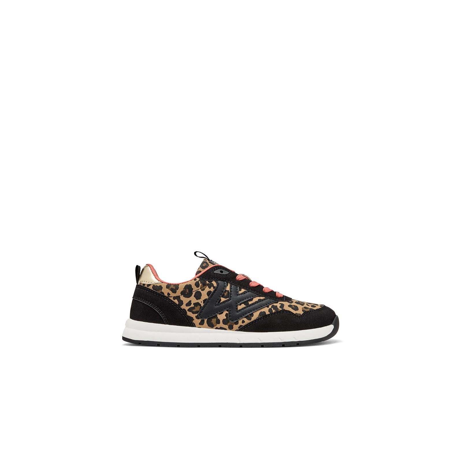 B&W Break&Walk - Zapatillas Deportivas Leopardo Barefoot Goflex para Niña