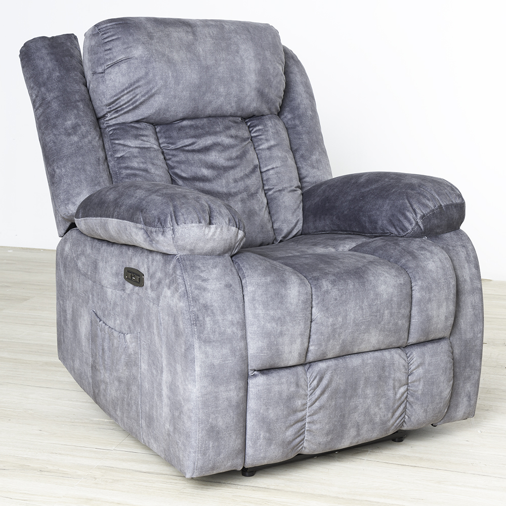 DUPI Sillón Relax Eléctrico INNOVA, Sillón eléctrico reclinable, reposacabezas reclinable eléctrico, Microfibra