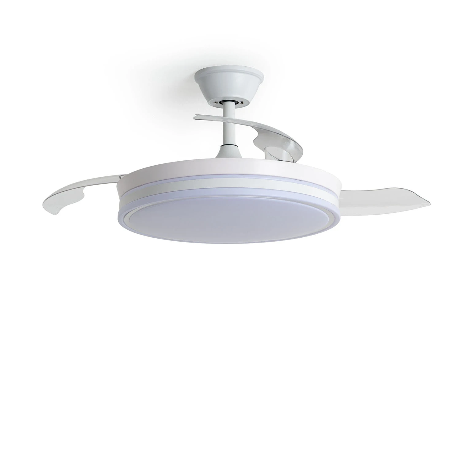 Ventilador de Techo con luz Silencioso DC aspas retráctiles Dalori Evo