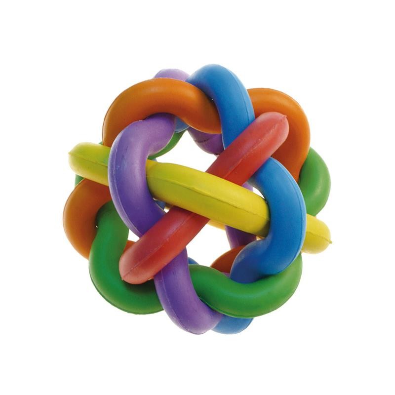 Juguete para Perros Pelota goma con nudos para Perros 10cm Arquivet