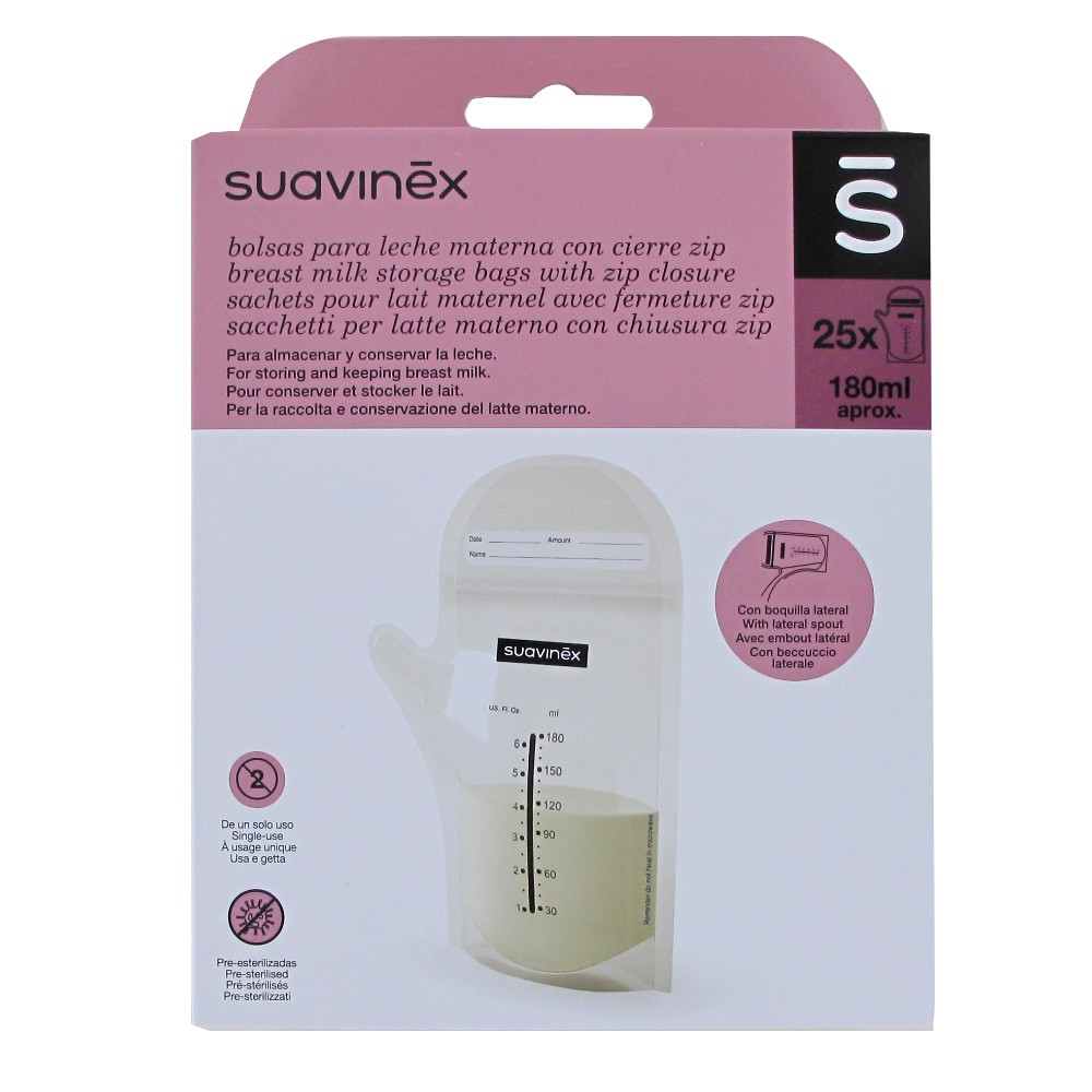 Suavinex  bolsas para leche materna 25 unidades