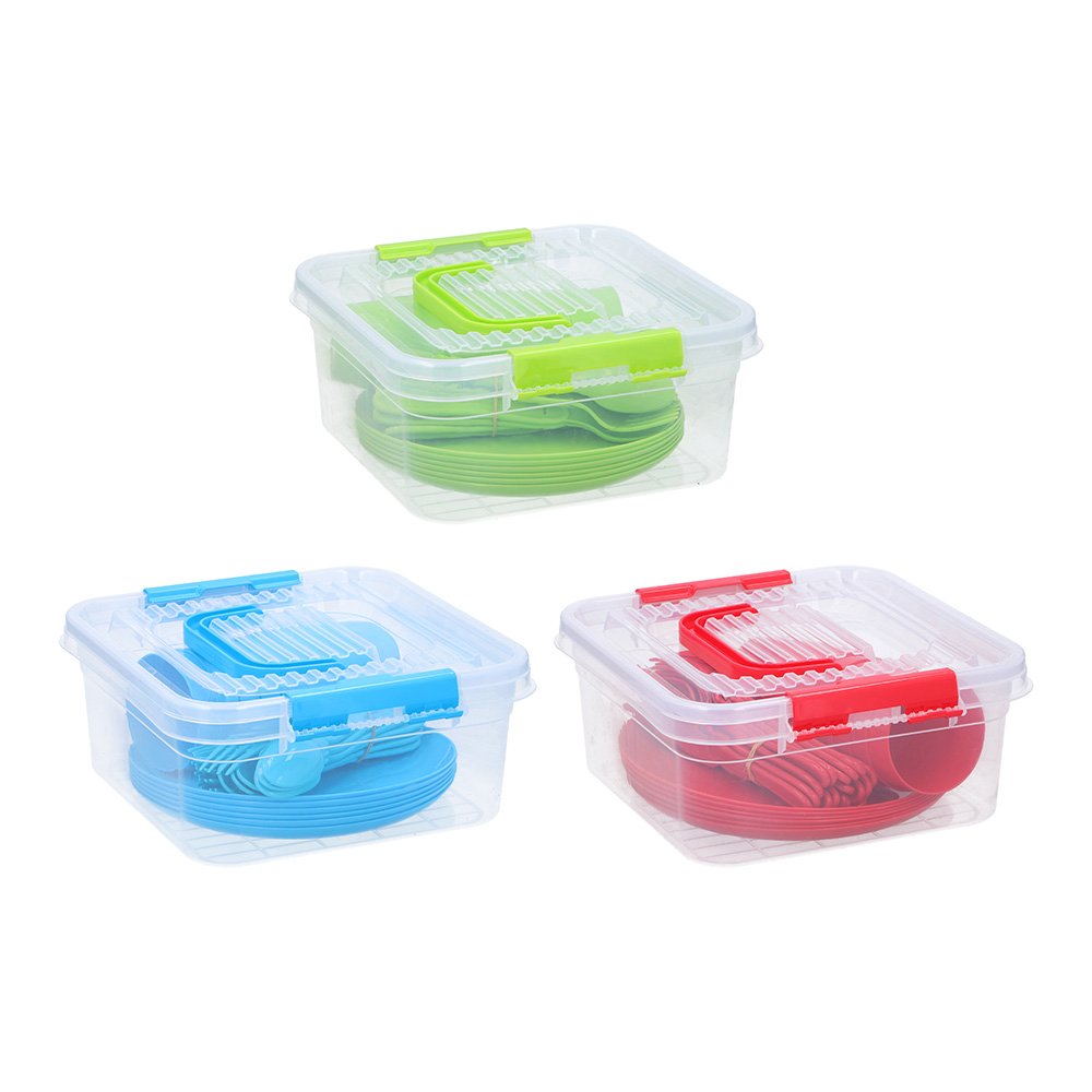 Set para Picnic 31 Piezas - Ideal para Picnic - Colores Surtidos