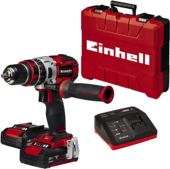 Taladro Atornillador Einhell 21V con 2 Baterías de Litio 1500mah y 40n.m Par Máx