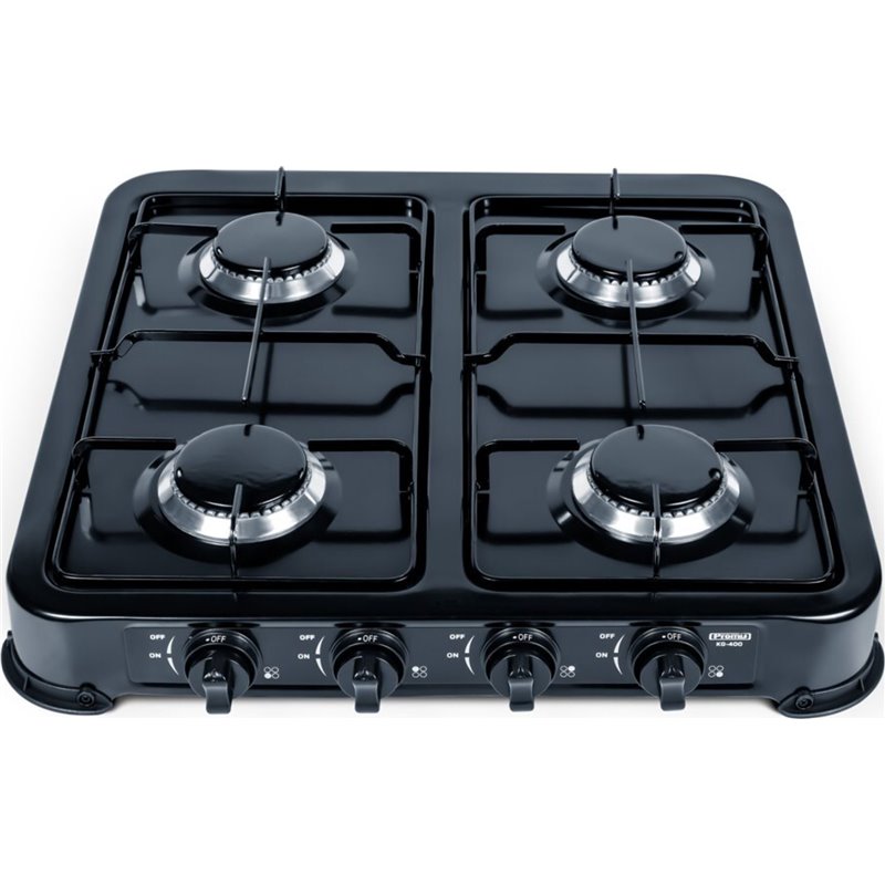 Cocina de Gas Promis KG400C 4 Zonas Negro
