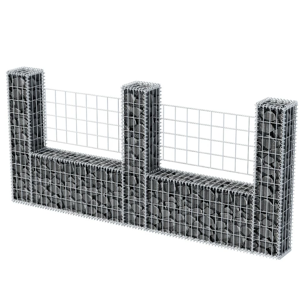 Vidaxl Cesta Muro Gaviones Galvanizado 160x20x150 Cm