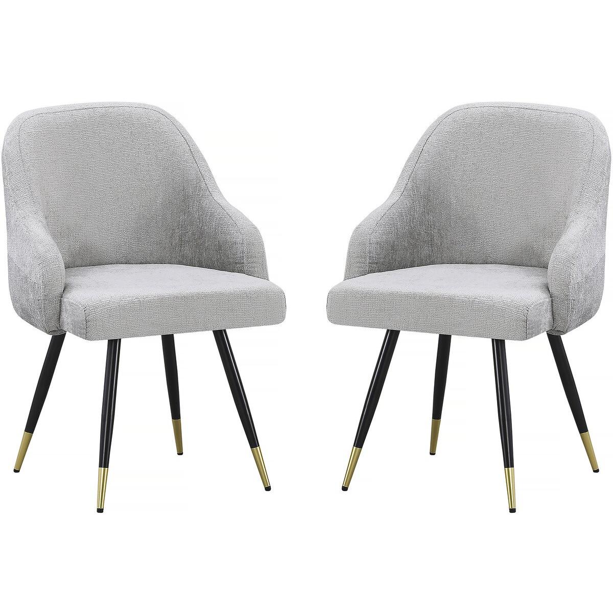 Habitat y Jardin - Juego de 2 sillas tapizadas "Harmony" - 54 x 57 x 90 cm - Beige