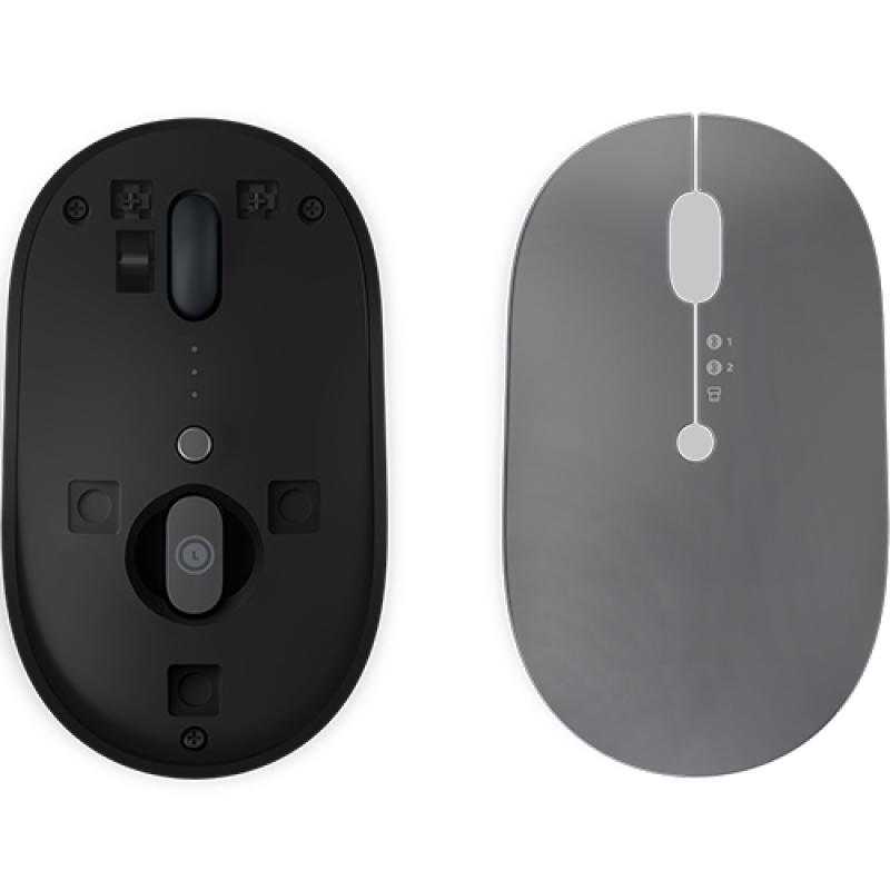 Lenovo Go Multi-Device Ratón Inalámbrico 2400 DPI Gris USB Tipo C