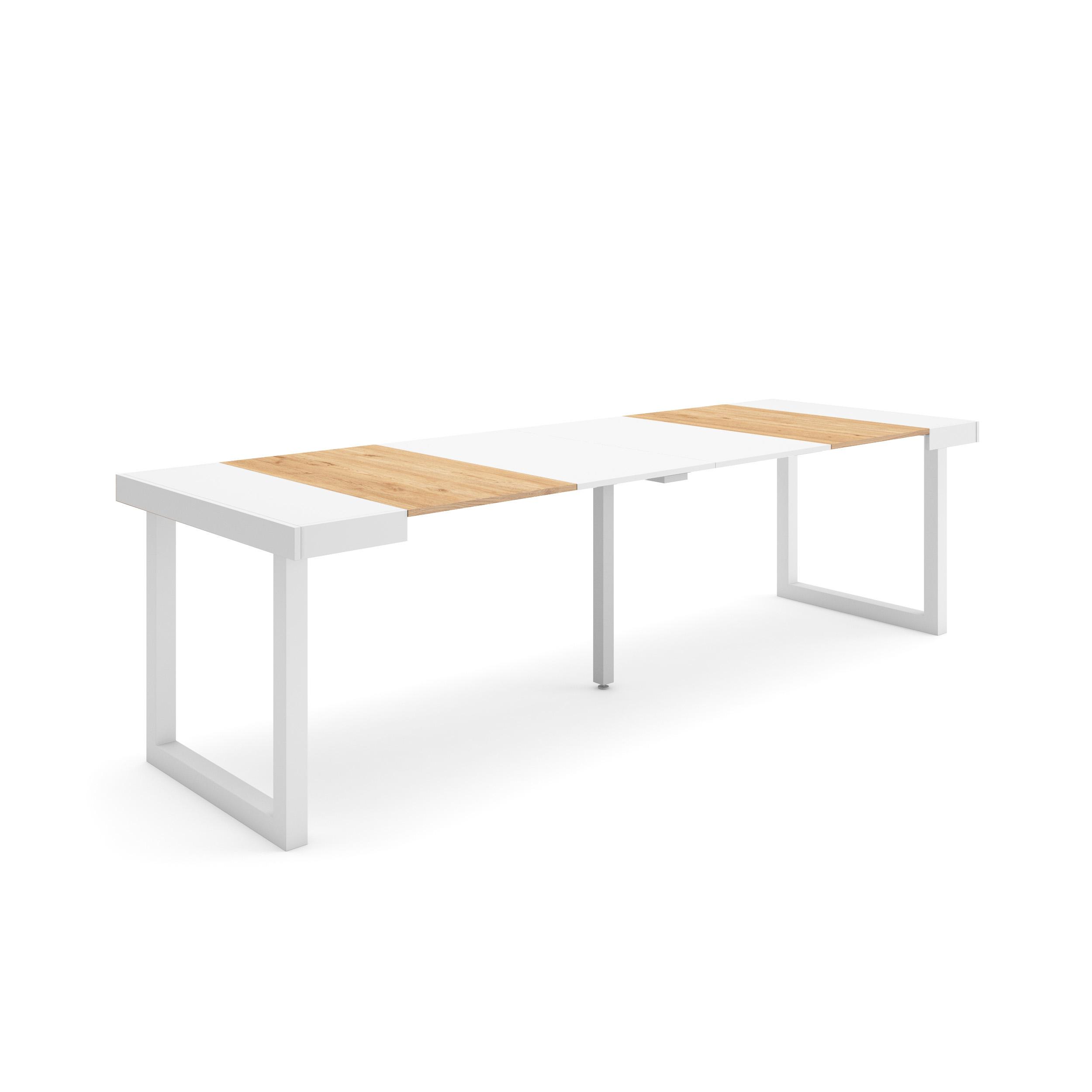 Skraut Home, Mesa Consola Extensible, Mesa Auxiliar, Tapa, 58/262x90x73cm, Práctica y Versátil, Varios colores disponibles