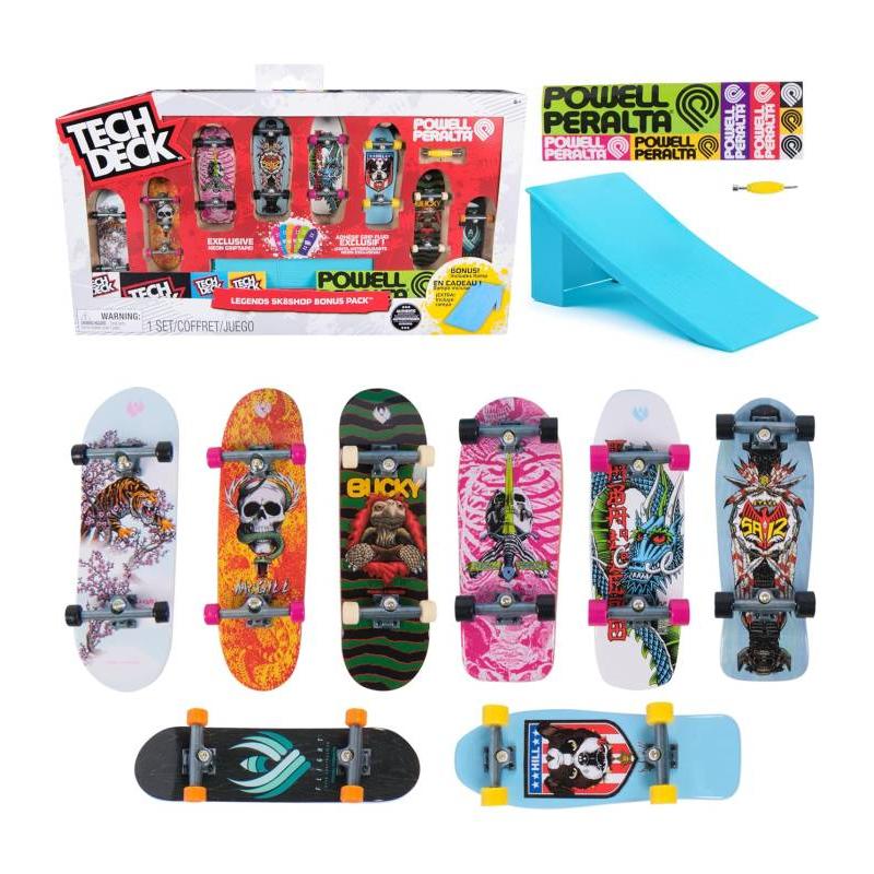 TECH DECK PACK 8 MONOPATINES + 1 PISTA SPIN MASTER
