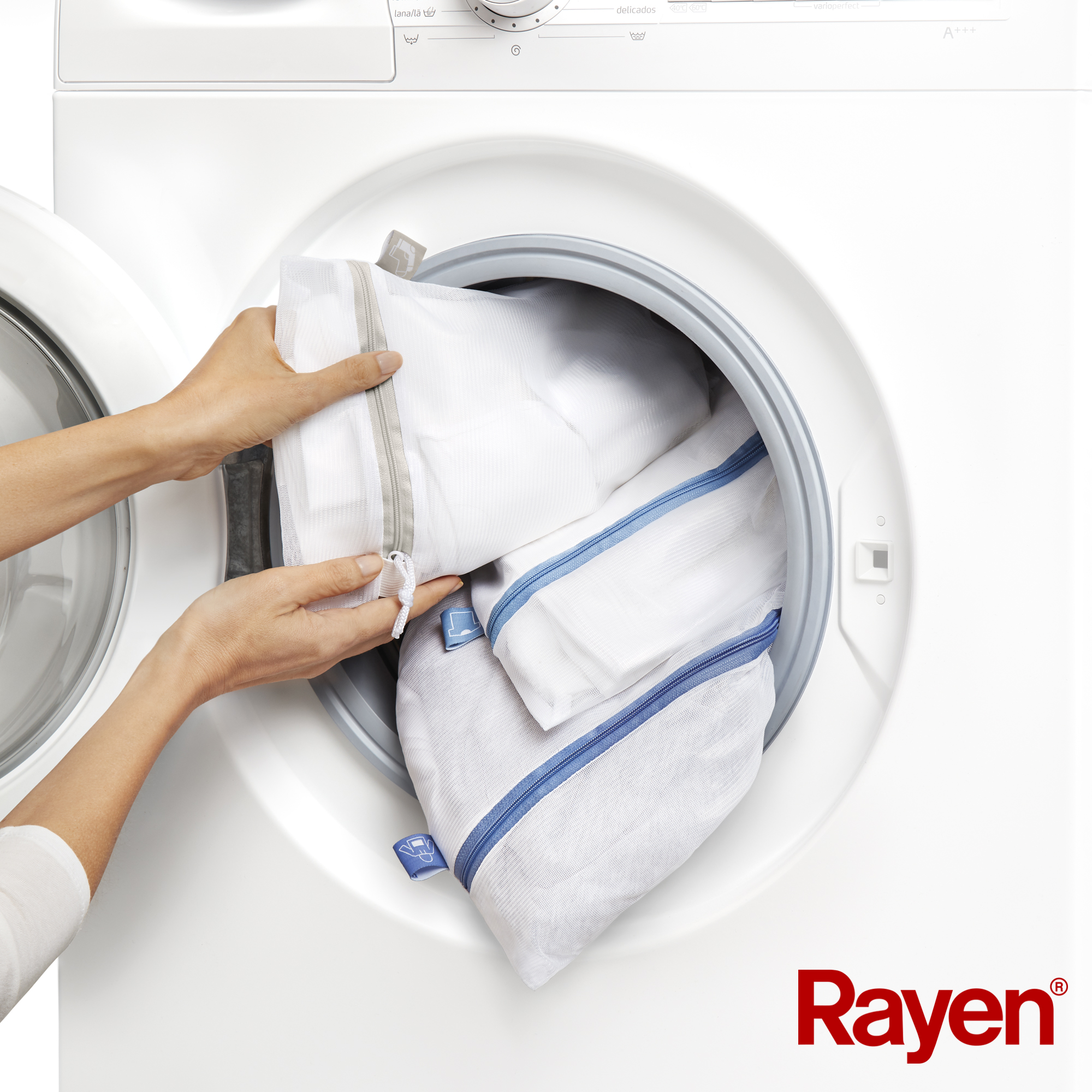 Rayen, Bolsa para lavadora y secadora, Cierre con Cremallera , Bolsa protectora reutilizable para el lavado de ropa