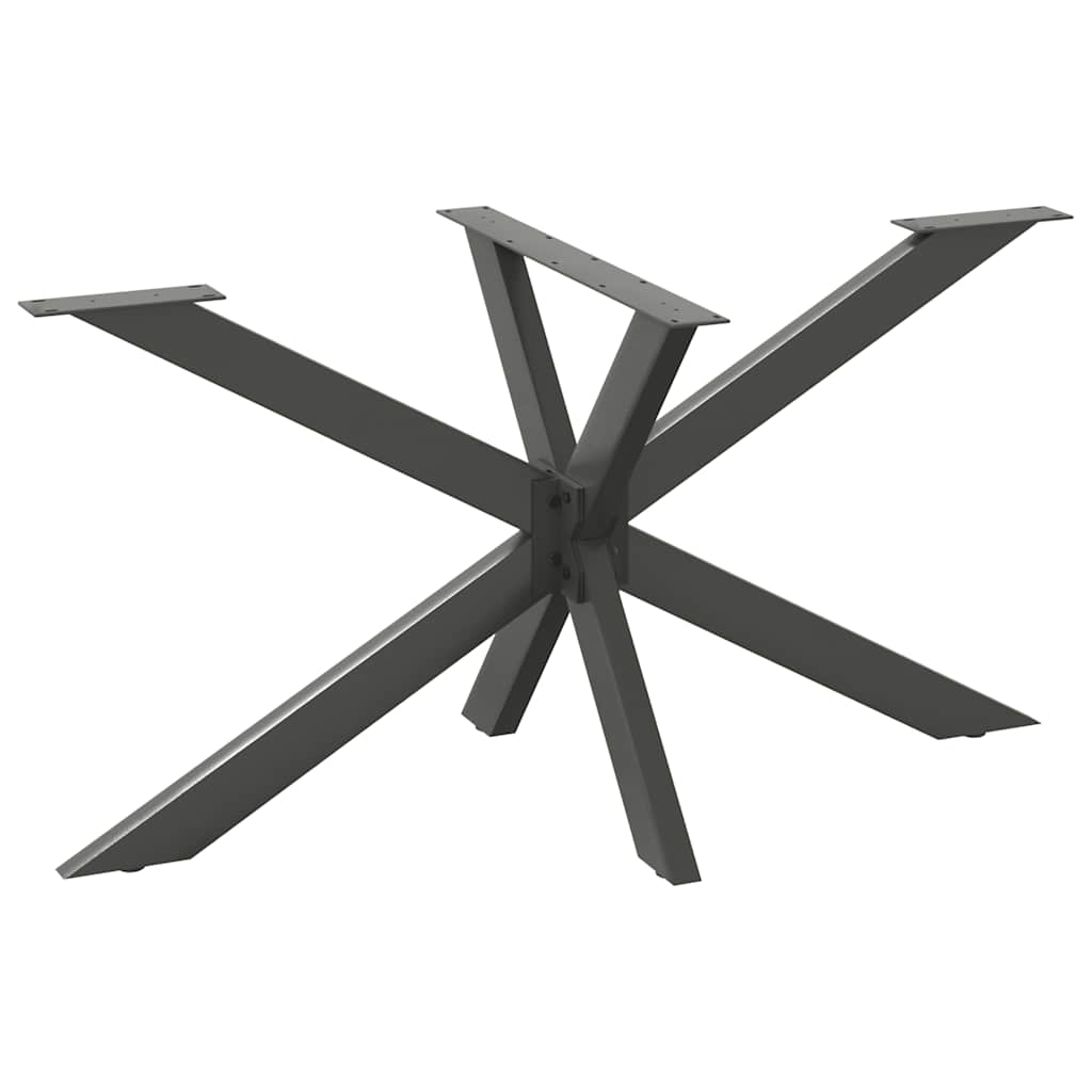 vidaXL Pata de mesa de comedor forma de araña 150x78x(72-73) cm acero