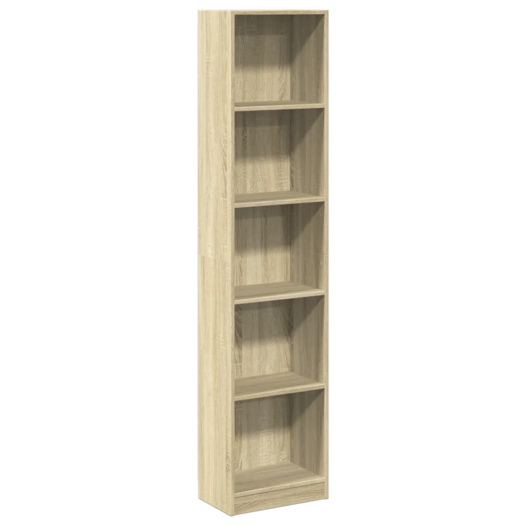 vidaXL Estantería de madera de ingeniería 40x24x176 cm Multicolor