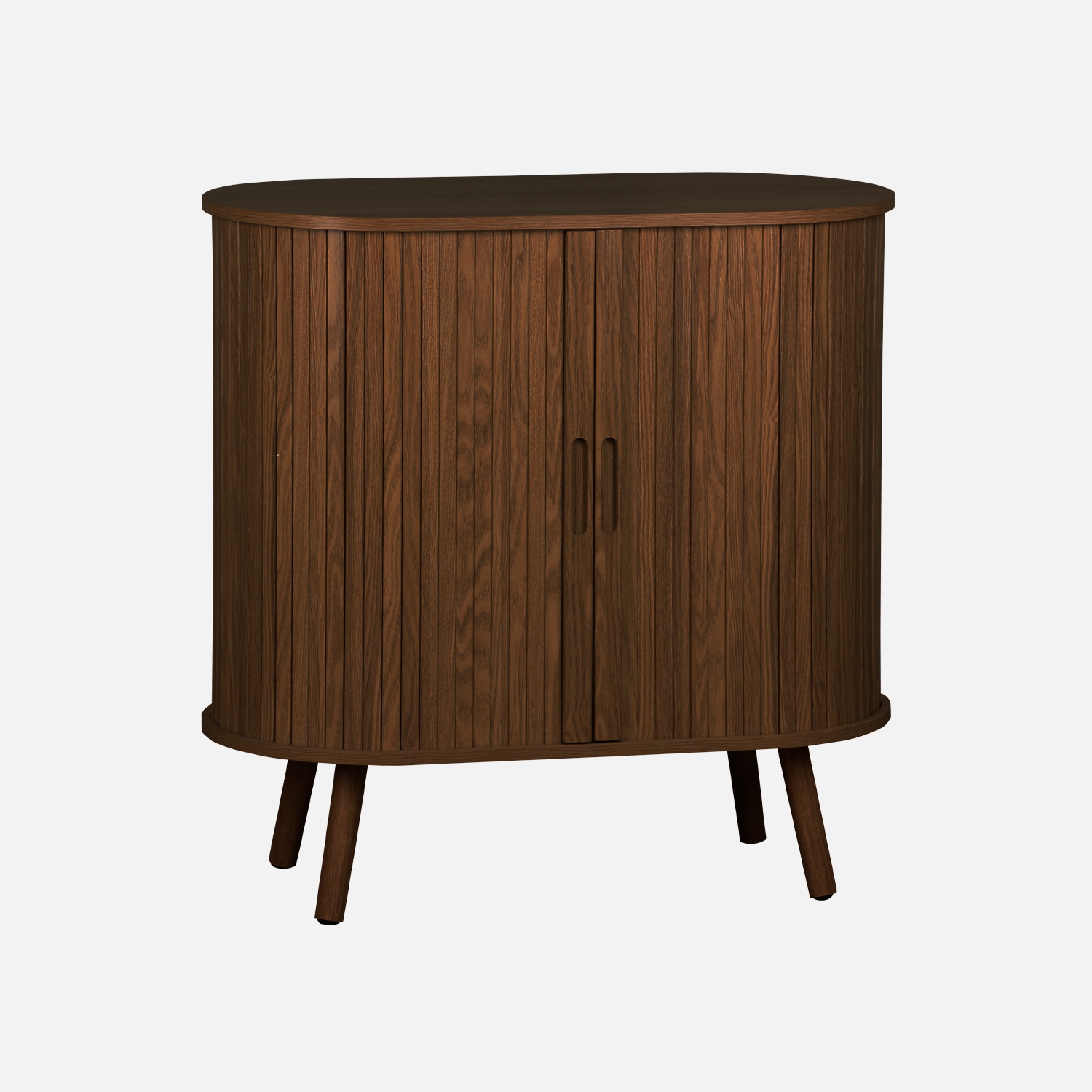 sweeek - Aparador escandinavocon  efecto madera ranurada, 80cm , Legacy , 80x40x80