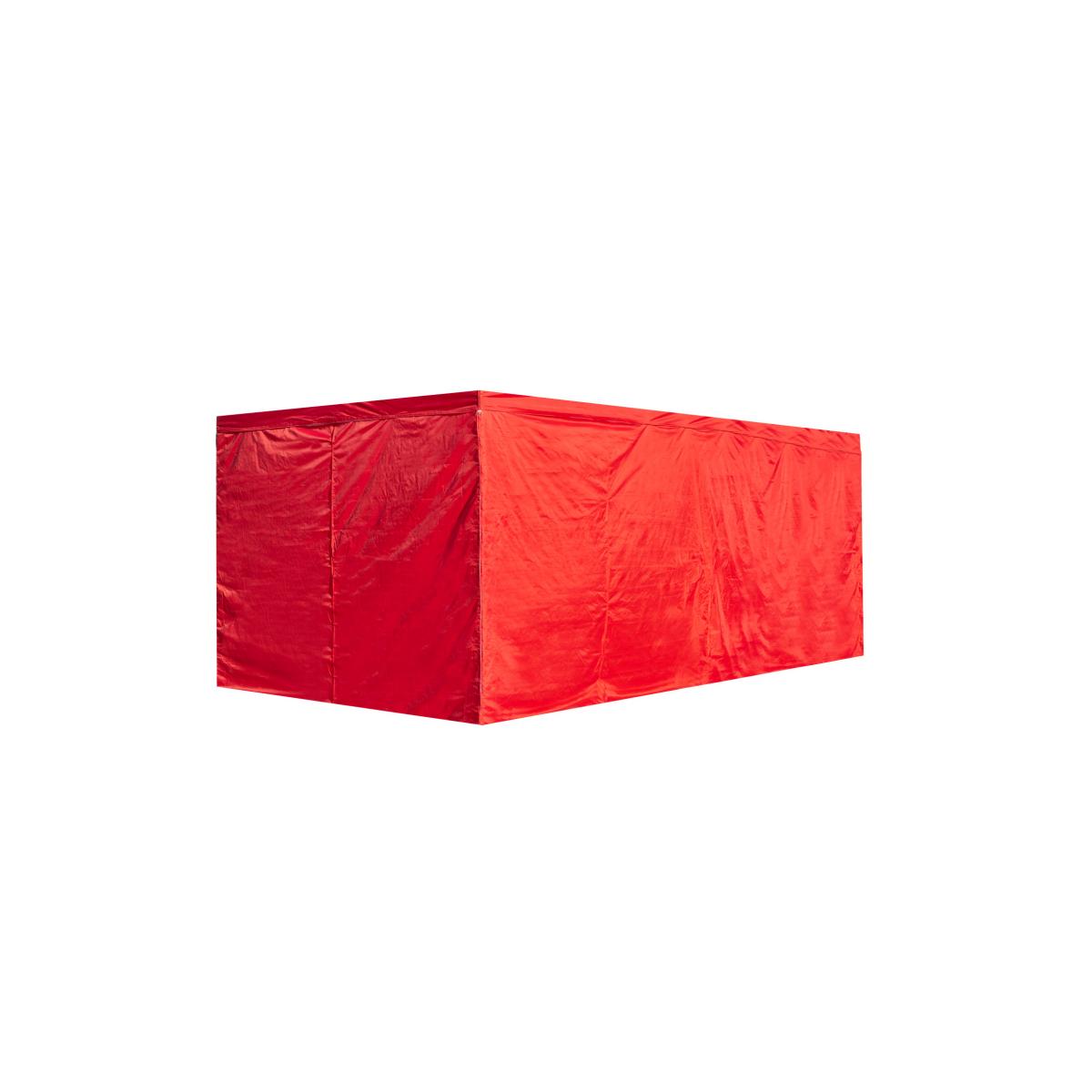Regalos Miguel - Packs Laterales Carpas Plegables - Pack 4 Laterales Lisos para Carpas 3x6 Master - Rojo