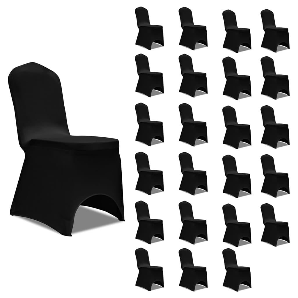 vidaXL 24x Funda Silla Elástica Cubiertas Comedor Boda Muebles Salón Color Burdeos,  Negro,  Crema y mas