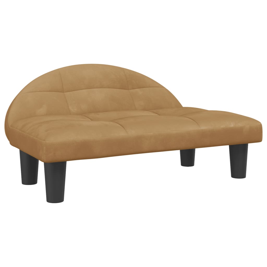 vidaXL Cama para perros de terciopelo 70x52x30 cm sofá para perros Color Gris claro,  Marrón,  Negro y mas