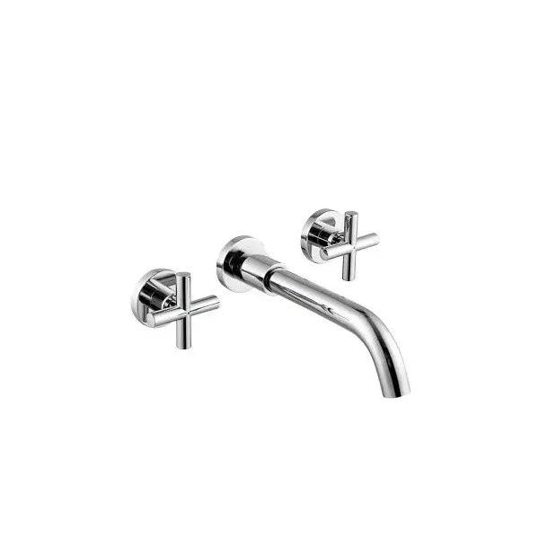 VALAZ Nalon Grifo bimando para lavabo empotrado con estructura redonda color cromo