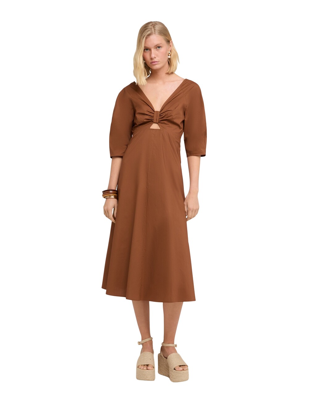 Motivi - Vestido flare con lazo en la espalda