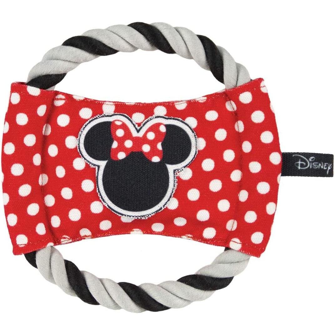 Juguete para Perro Cuerda Dental Disco de Minnie - Licencia Oficial de Disney - Juguete con Sonido y Cuerda Bicolor Cerdá