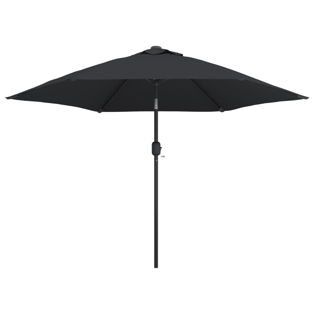 vidaXL Sombrilla de jardín con palo de metal celeste 300 cm Color Negro, Azul celeste, Rojo