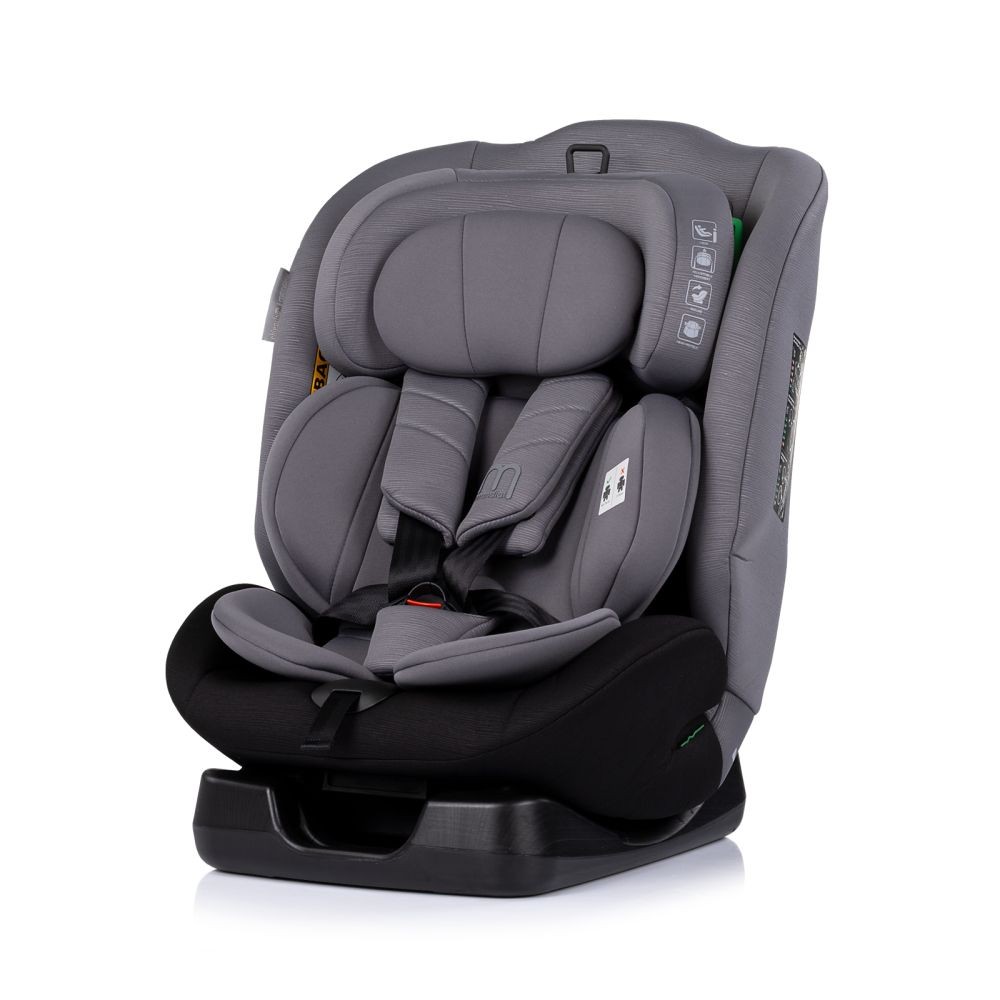 Silla de Auto Convertible MONDIAL i-Size 40-150 cm para Niños de Nacimiento a 12 Años con Arnés de 5 Puntos y Reposacabezas Ajustable