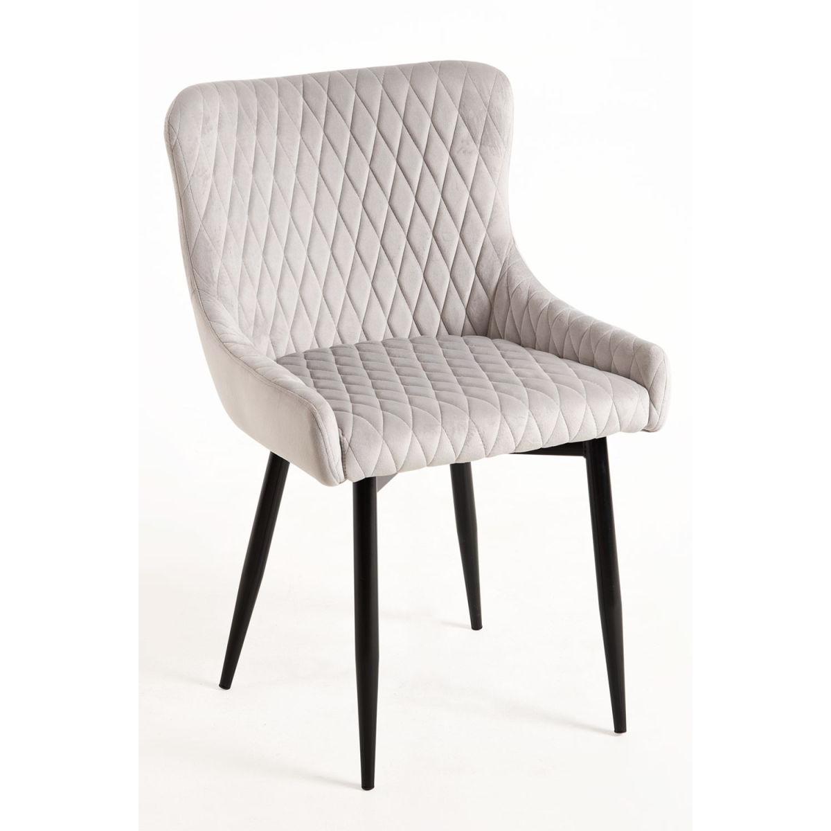 Regalos Miguel - Packs Sillas Comedor - Pack 2 Sillas Sanda Terciopelo - Gris