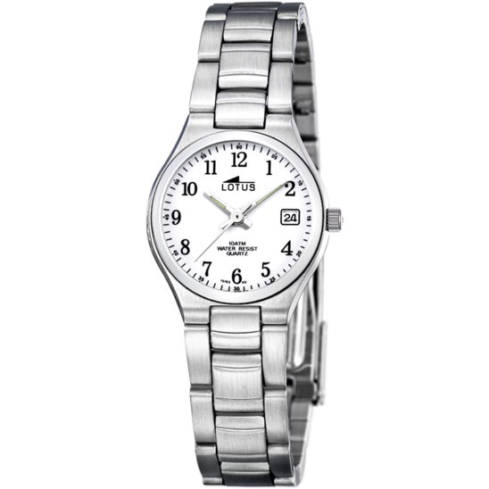 Lotus - Reloj LOTUS Para Mujer 15193 Classic Steel Caja de Acero inoxidable 316l Gris plata