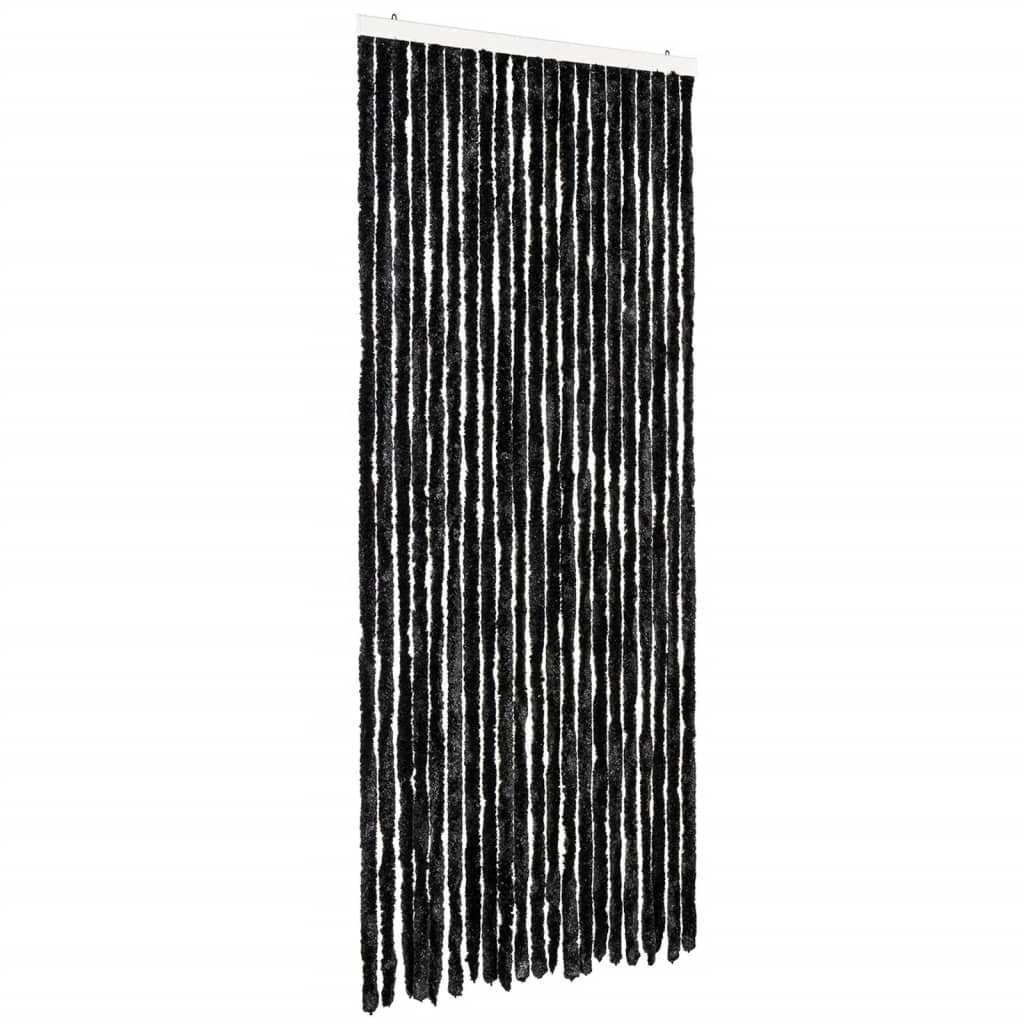 vidaXL Cortina Mosquitera de Chenilla 90x200 cm Extraíble Puerto Moscas Color Beige,  Blanco y gris,  Antracita y mas