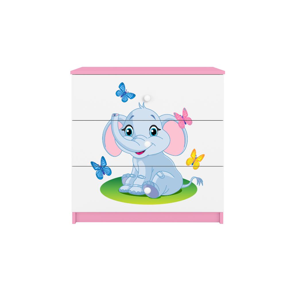 Cómoda Kocot Kids BabyDreams Baby Elephant Pink