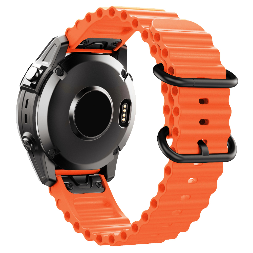 Correa de Silicona para Garmin Fenix 8 - 47mm / Fenix 7 / Fenix 6 / Forerunner 935 / Approach S60, Pulsera Ocean Conectores Quickfit 22mm