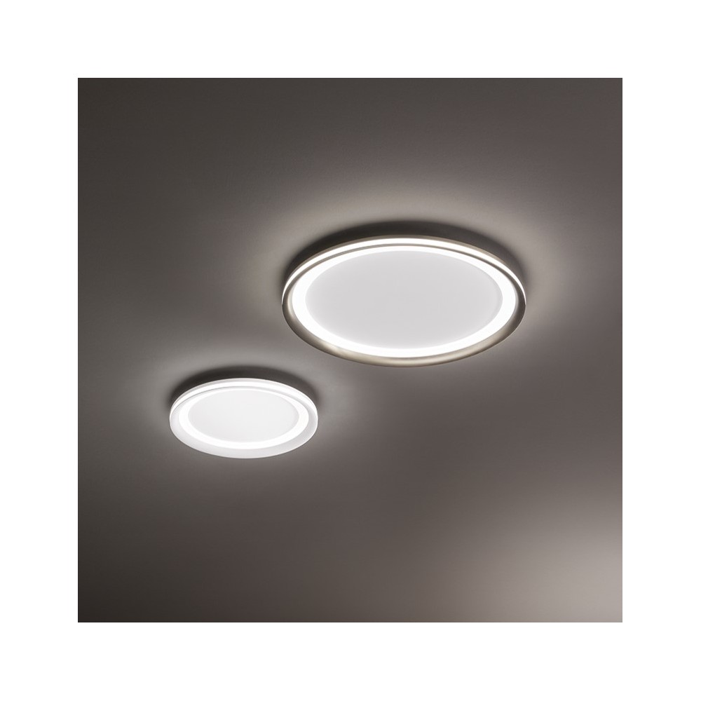 Lámpara de techo LED EDGE Gris Titanio 38W Perenz en aluminio