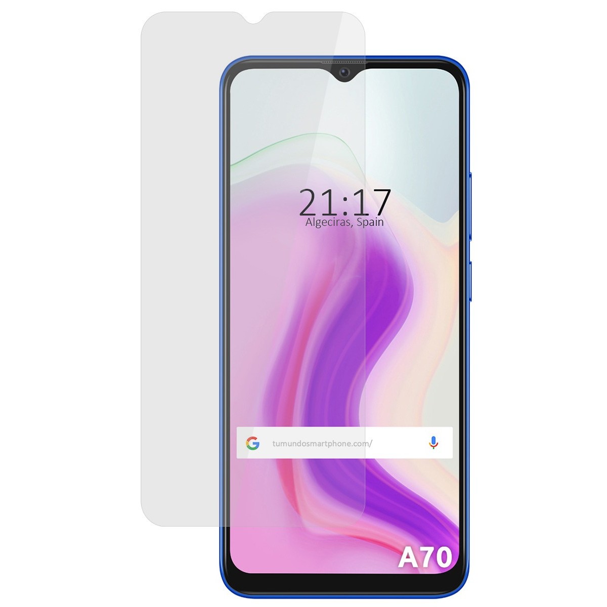 Tumundosmartphone Protector Cristal Templado para Blackview A70