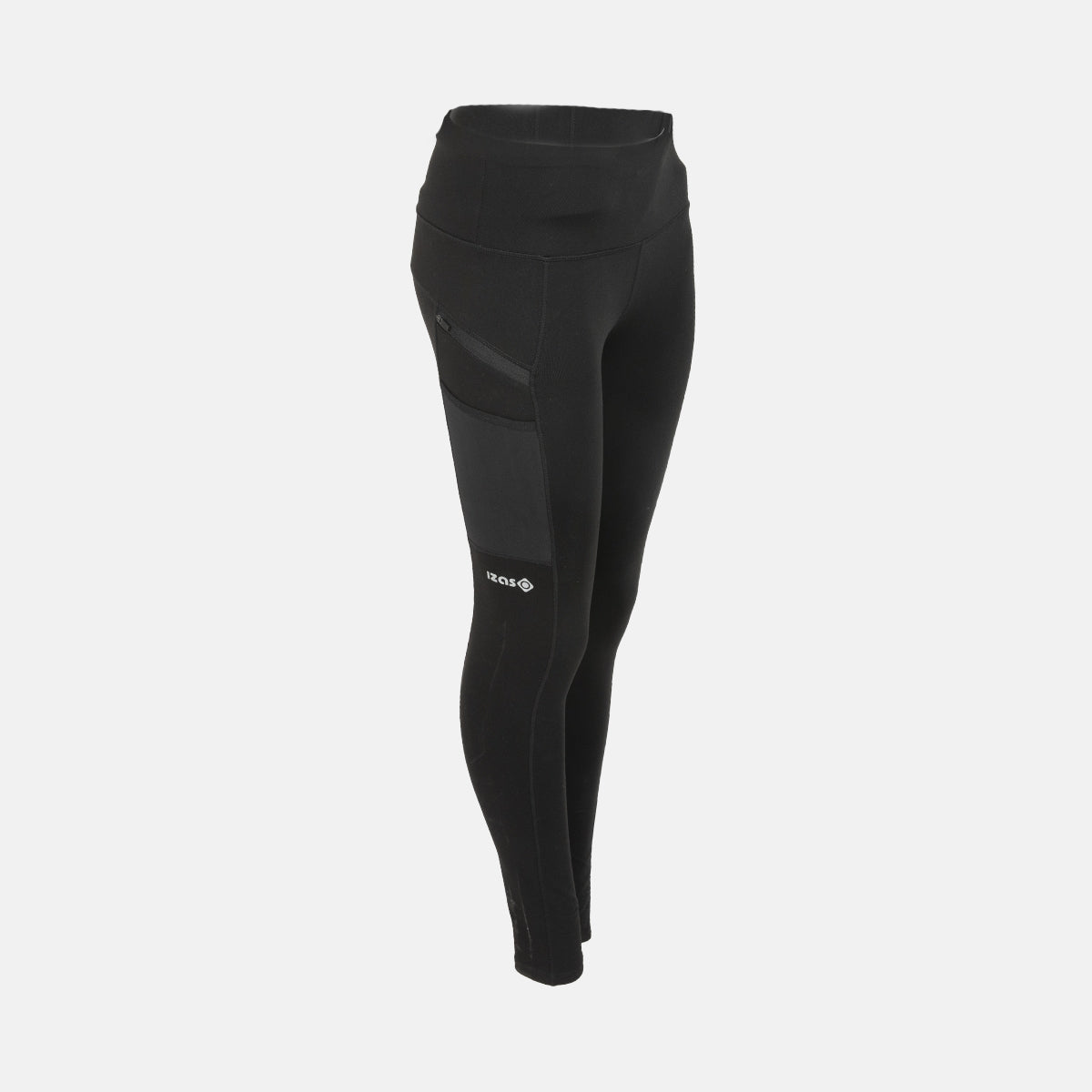 Izas - Pantalón Térmico para Mujer - Mallas Deportivas Largas y Ajustadas - para Yoga, Gimnasio o Running - Prenda Elástica y Termoprotectora - Castellar Negro - 2XL