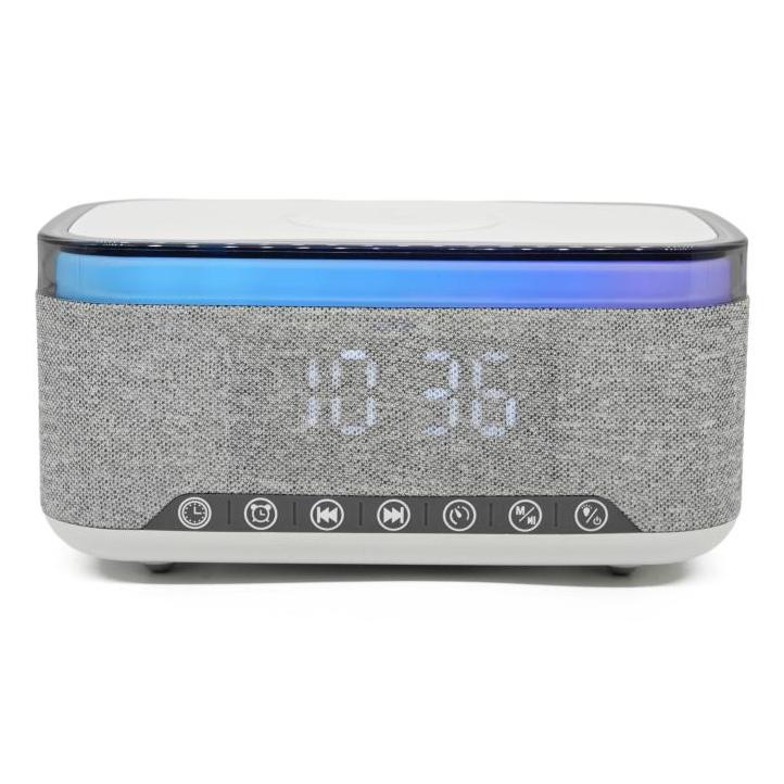 Denver Radio despertador FM con Bluetooth y carga inalámbrica