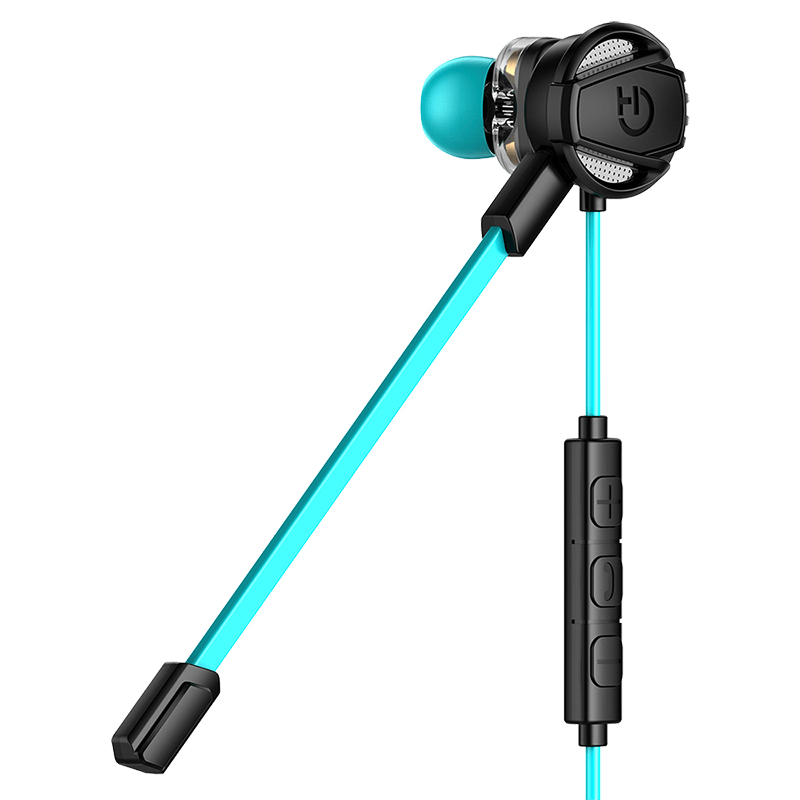 Hiditec Taiko Binaural Dentro de oído Negro, Turquesa